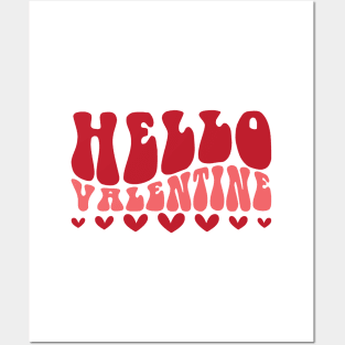 Hello Valentine Valentines Day Gift Posters and Art